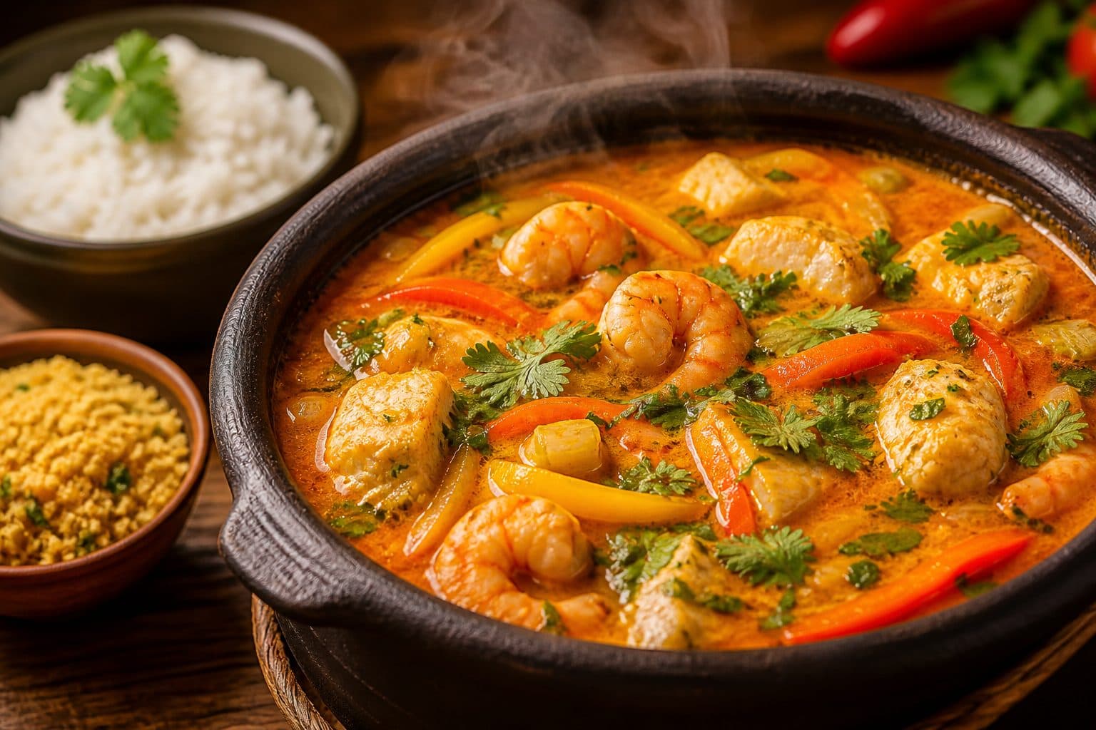 Moqueca de Garoupa e Camarão